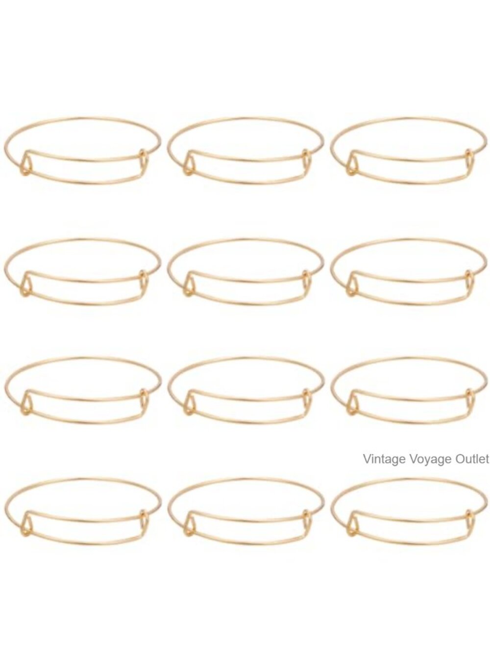12pc Expandable Bangle Stainless Steel Wire DIY Jewelry Making